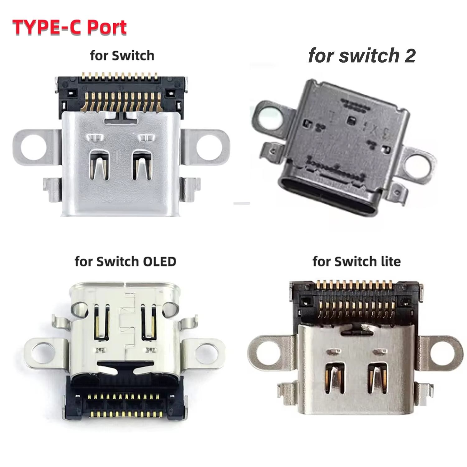 Nintendo Console Switch 2 - Port Pengganti Tipe C untuk Pengisian