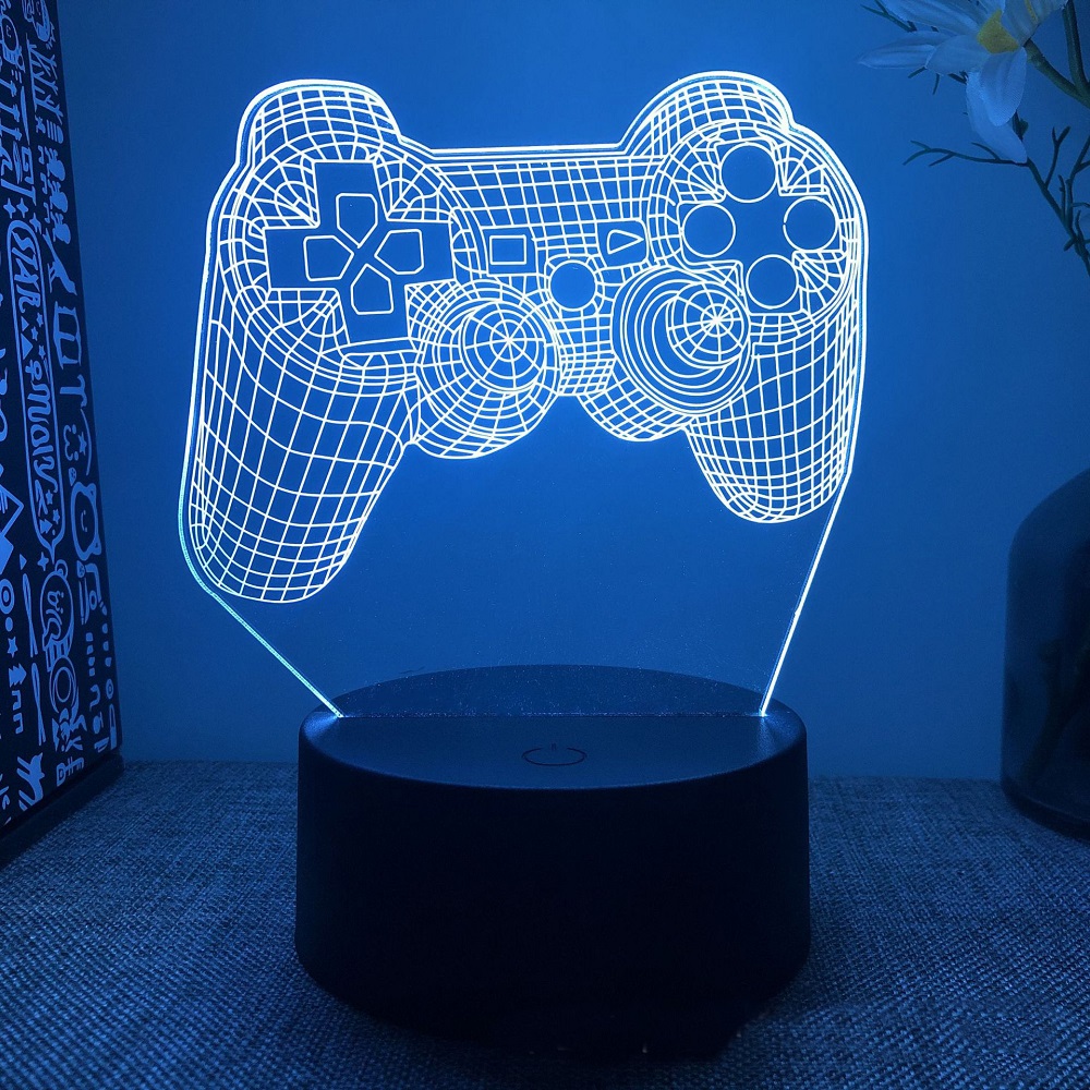 Gaming Console Icon - Lampu malam ilusi 3d ruang Game