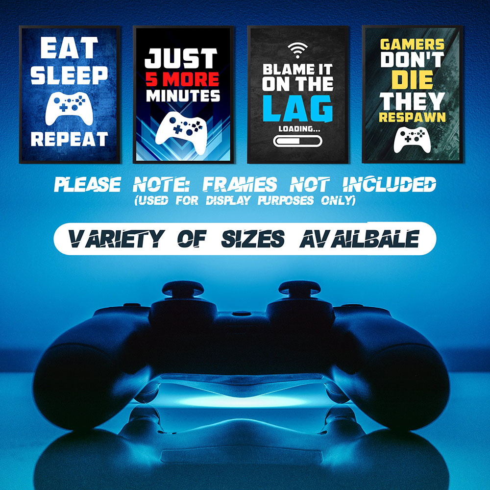 Gaming Console Room - Poster Kanvas Permainan Konsol Lukisan Seni