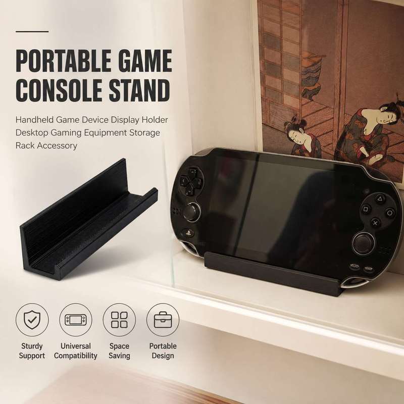 Gaming Console Organizer - Dudukan Konsol Game Portabel, Rak Penyimpanan