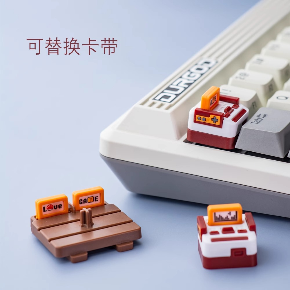 Gaming Console Keyboard - Keycaps Gaya Konsol Game Kustom 3D