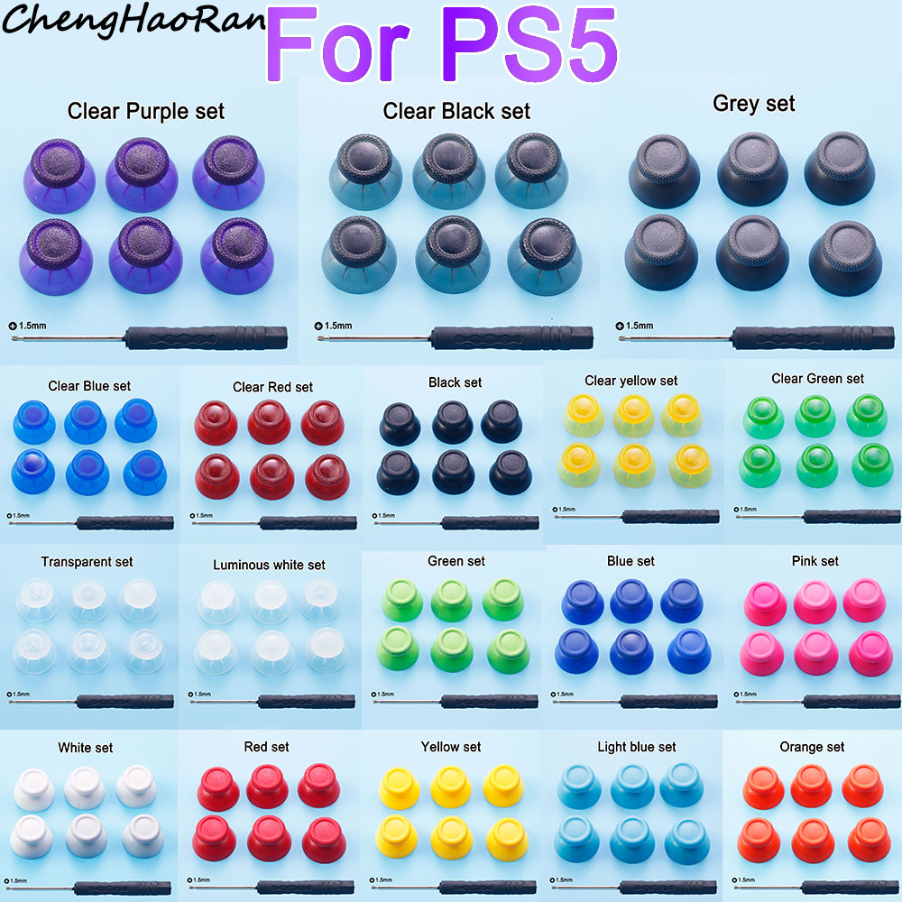 Thumb Grip Joystick - 1 set untuk PS5 Thumbstick Grip