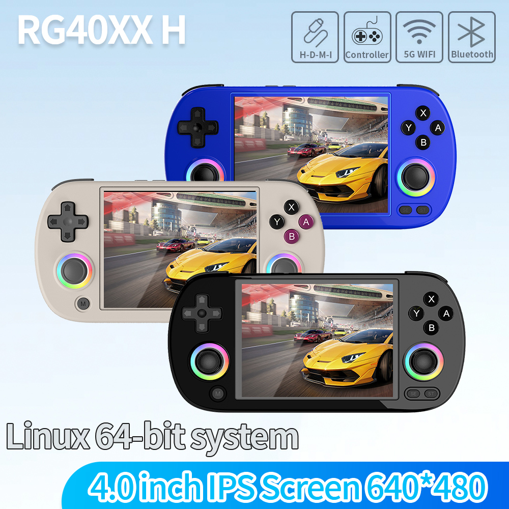 Gaming Console Bluetooth - Konsol Game Retro Genggam Anbernic RG40XXH