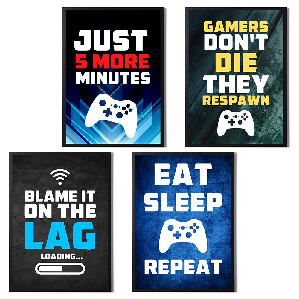 Poster Kanvas Permainan Konsol - Gaming Console Room ulasan dan harga