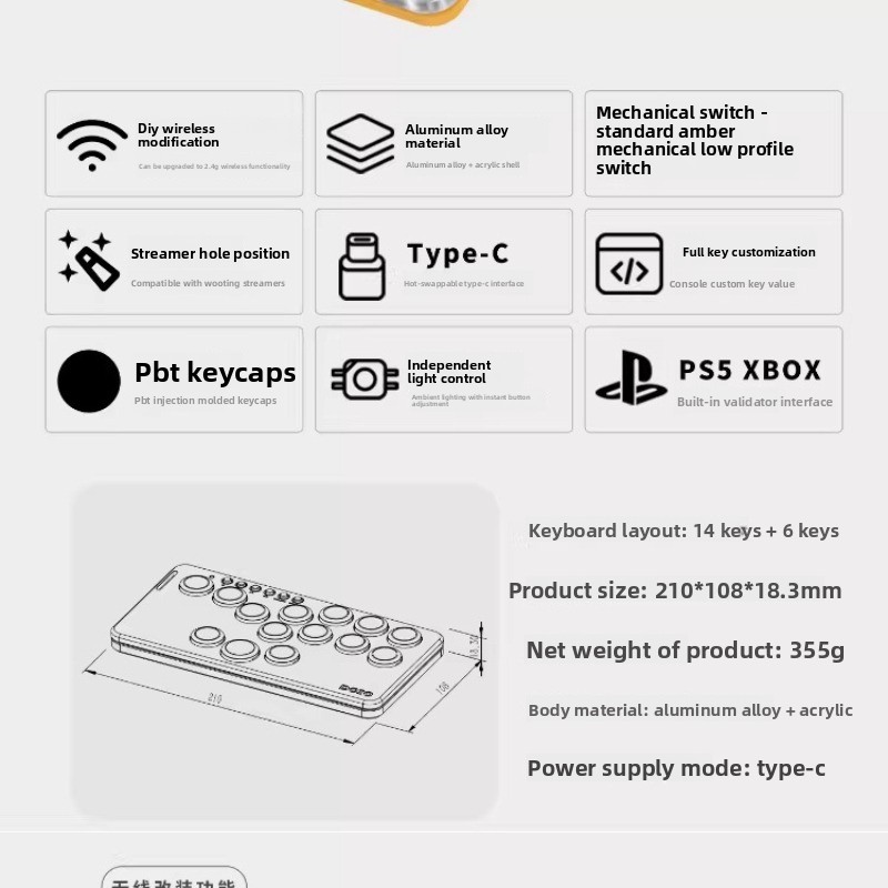 DOIO KBGM-H06M+ Keyboard Gamin - Gaming Console Keyboard ulasan dan harga