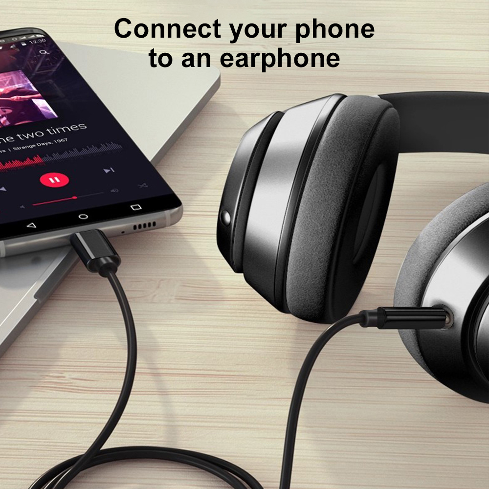 Kabel Audio AUX Tipe C Ke 3.5M - Gaming Console Connect With Phone ulasan dan harga