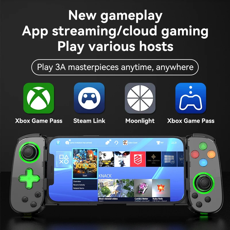 D7 gamepad yang dapat diregang - Gaming Console For Phone ulasan dan harga