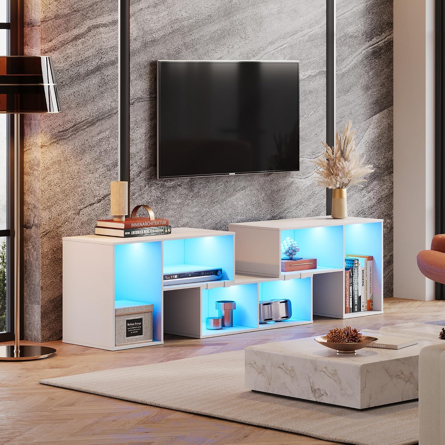 Meja TV yang Dapat Diubah Bent - Gaming Console Room ulasan dan harga