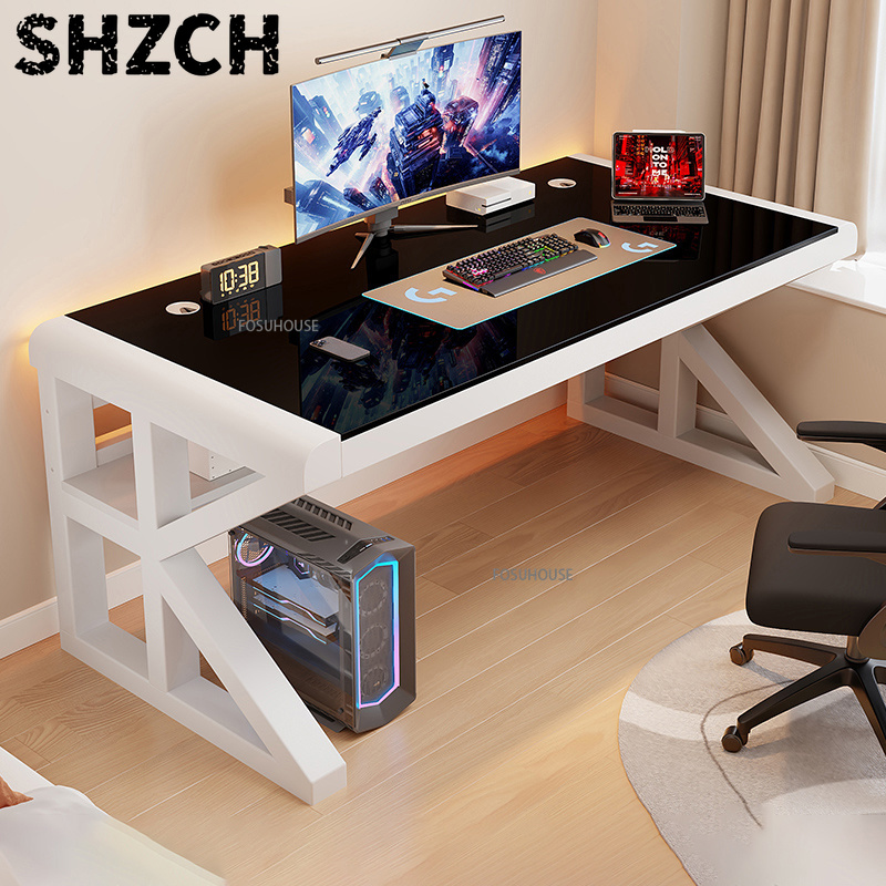 Meja Komputer Desktop Modern u - Gaming Console Table ulasan dan harga