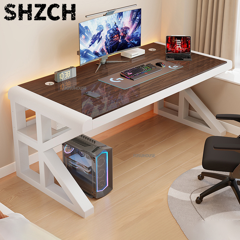 Meja Komputer Desktop Modern u - Gaming Console Table ulasan dan harga