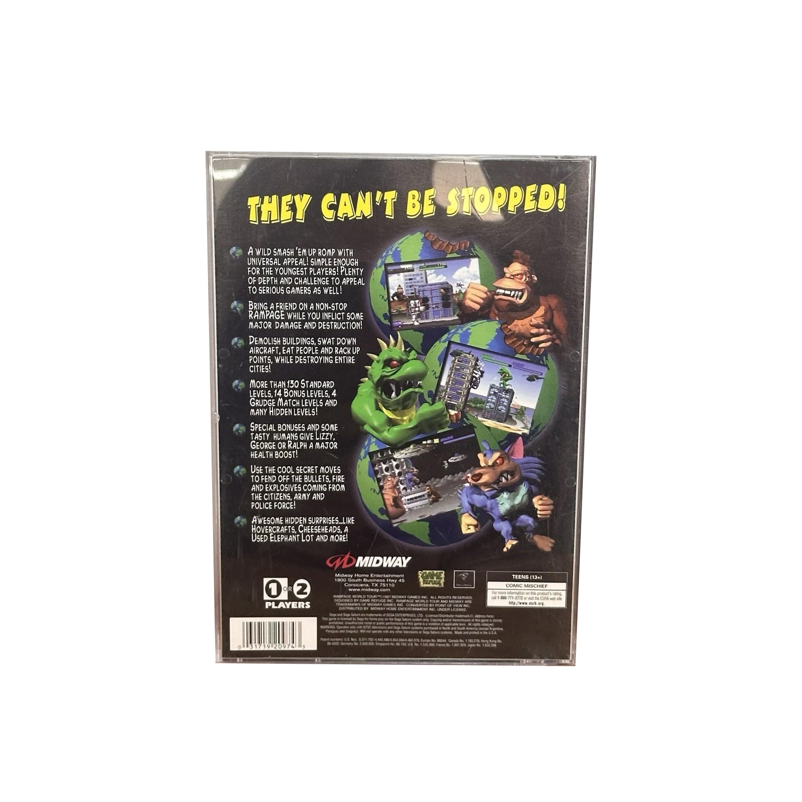 Saturn Copy Disc Game Rampage  - Gaming Console Vintage ulasan dan harga