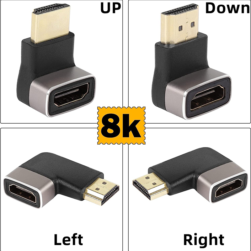 Adaptor 2.1 HD sudut kanan pri - Hdmi Cable 2.1 ulasan dan harga