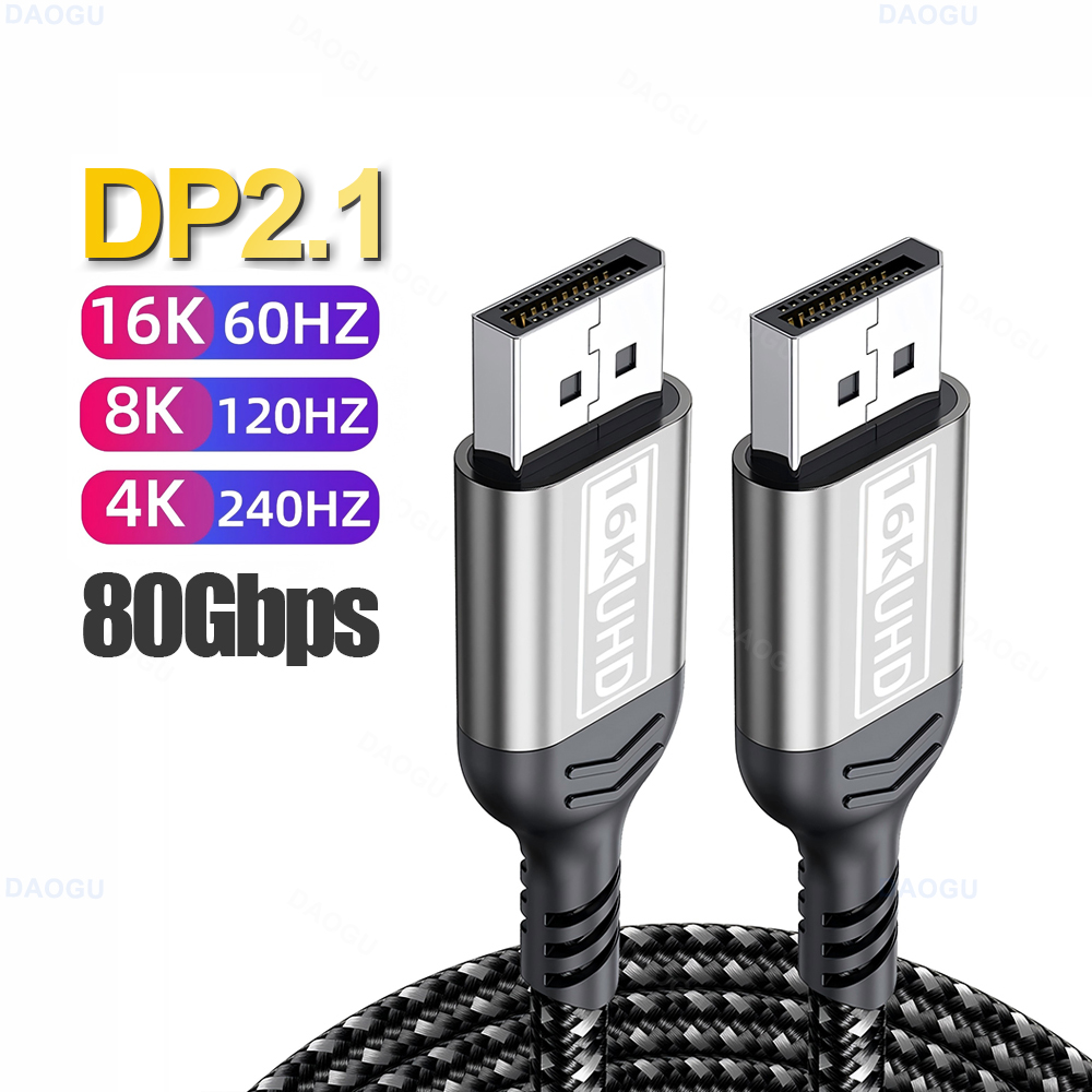 Kabel DisplayPort 2.1 HDR 80Gb - Hdmi Cable 2.1 ulasan dan harga