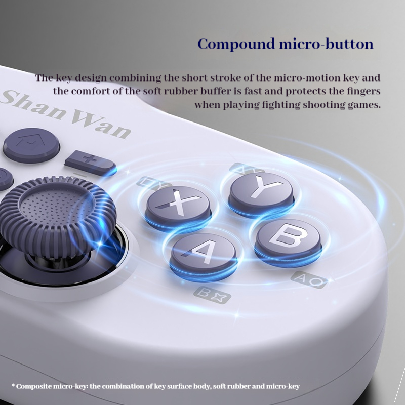 Shanwan Q38 Pengendali Game Sa - Gaming Console Bluetooth ulasan dan harga